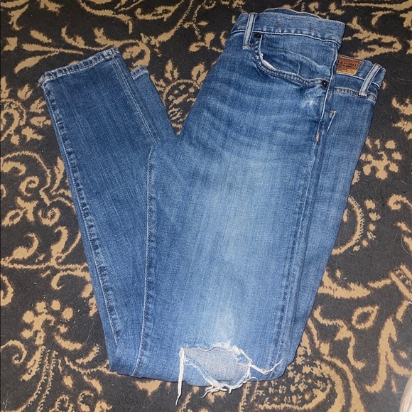 Denim & Supply Ralph Lauren Denim - Denim & Supply Ralph Lauren Relaxed Skinny Distressed Blue Jeans 27